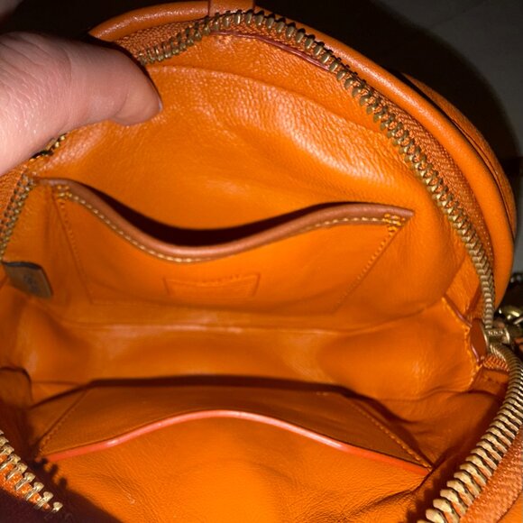 Small Coach Leather Camera Bag With Quilting, Style No. C4814 - Picture 6 of 6